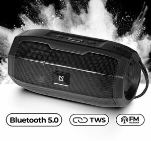 Колонка портативная музыкальная bluetooth, беспроводная с блютуз Defender G36 5Вт, bluetooth, FM радио, USB, MicroSD