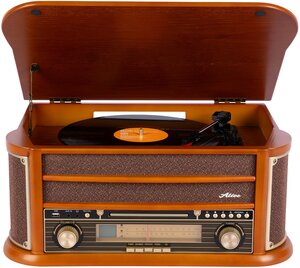 Проигрыватель виниловых пластинок Alive Audio Oldtimer Wood AA-OLD-01-WD