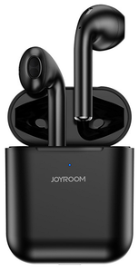 Наушники беспроводные Joyroom JR-T03S черные с черным чехлом