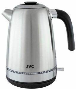 Чайник электрический JVC 1.7 л, из нержавеющей стали, LED подсветка, ретро-дизайн, вращение подставки на 360 градусов