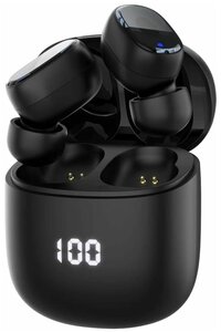 Беспроводные наушники с микрофоном Air Buds Pro, TWS, BT 5.3, LED, 300 мАч, черный