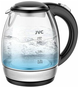 Чайник JVC JK-KE1516 сталь/черный стекло