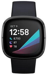 Умные смарт-часы Fitbit Sense с датчиком для ЭКГ